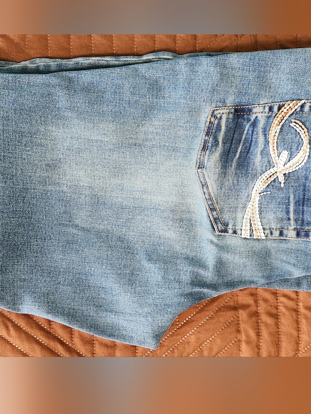 RODS Light Wash Embroidered Pocket Jeans, GREAT CONDITION, SZ. 13/14x32